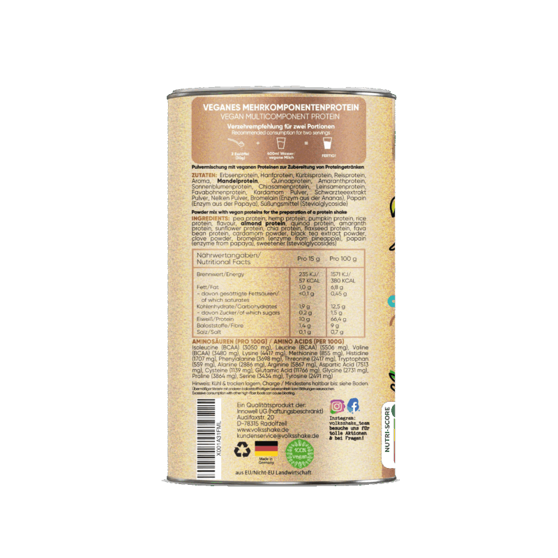 Chai Latte VEGANES PROTEIN * 750g * **Limited Edition** – Bild 2